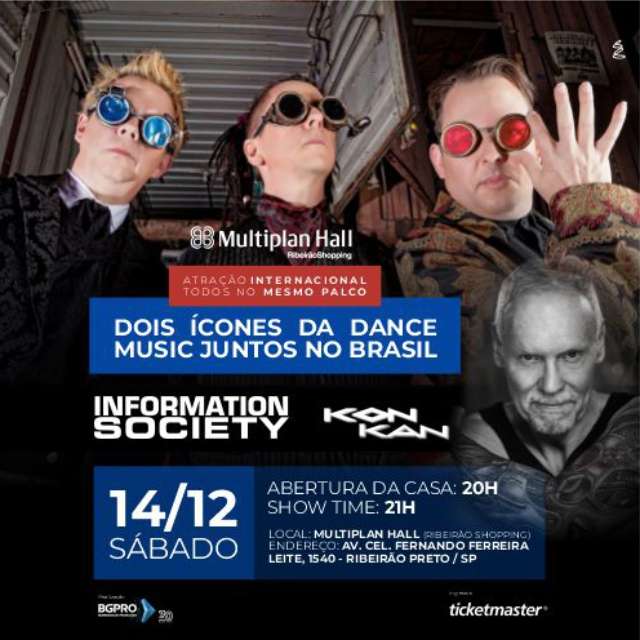 Information Society e Kon Kan anunciam turnê histórica no Brasil